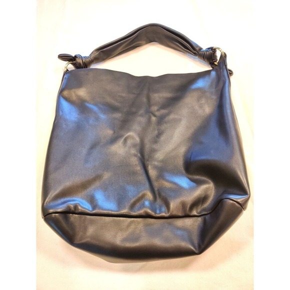 Max Studio Shoulder Bag Slouch Soft Black Hobo Style Purse, Handbag Approx 14X11 - Picture 2 of 10